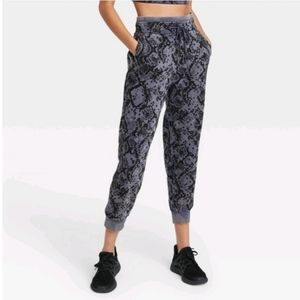 JoyLab acid washed Snake Print Joggers